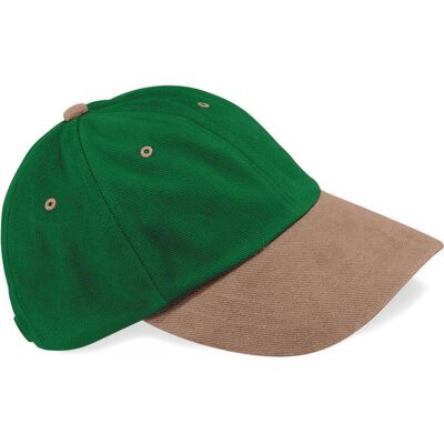 Beechfield, Unisex, Cap, Kappe aus Baumwolle, Grün, Braun, (One Size) Beechfield, Unisex, Cap, Kappe aus Baumwolle, Grün, Braun, (One Size)