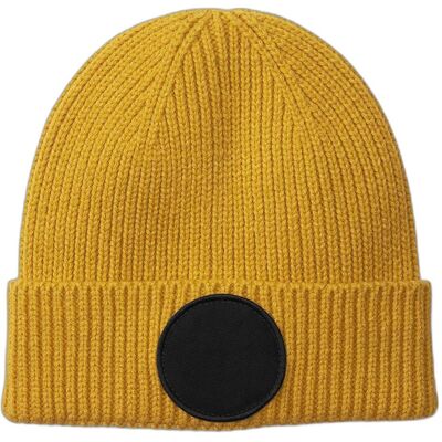 Beechfield, Unisex, Mütze, Circular Fashion Patch Beanie, Mehrfarbig, Schwarz, Gelb, (One Size) Beechfield, Unisex, Mütze, Circular Fashion Patch Beanie, Mehrfarbig, Schwarz, Gelb, (One Size)
