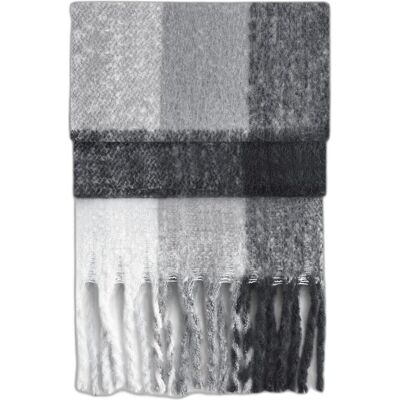 Beechfield, Unisex, Schal, Fluffy Check Scarf, Grün, Mehrfarbig Beechfield, Unisex, Schal, Fluffy Check Scarf, Grün, Mehrfarbig