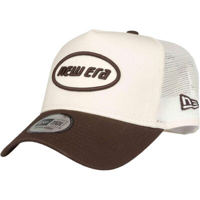 New Era, Herren, Cap, Adjustable Trucker Cap - Retro Brand Patch Chrome, Beige New Era, Herren, Cap, Adjustable Trucker Cap - Retro Brand Patch Chrome, Beige