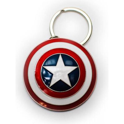 Semic, Schlüsselanhänger, Marvel Comics: Captain America Shield, Mehrfarbig Semic, Schlüsselanhänger, Marvel Comics: Captain America Shield, Mehrfarbig