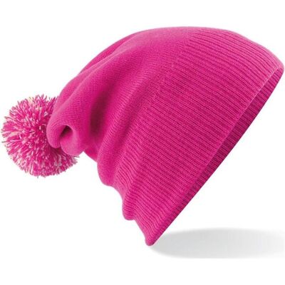 Beechfield, Jungen, Mütze, Junior Snowstar Beanie, Mehrfarbig, Weiss, Pink Beechfield, Jungen, Mütze, Junior Snowstar Beanie, Mehrfarbig, Weiss, Pink