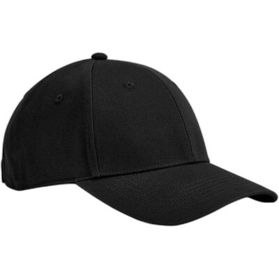 Beechfield, Herren, Cap, EarthAware Junior Classic Organic Cotton 6 Panel Cap, Schwarz Beechfield, Herren, Cap, EarthAware Junior Classic Organic Cotton 6 Panel Cap, Schwarz