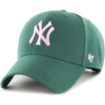 47 Brand, Unisex, Cap, New York Yankees Baseballkappe für Kinder MLB MVP, Grün 47 Brand, Unisex, Cap, New York Yankees Baseballkappe für Kinder MLB MVP, Grün