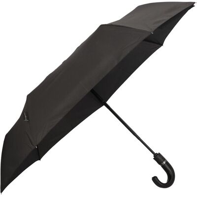 Bugatti Herren, Regenschirm, RS. open close "mate" uni black, 55/7, Polyester, Schwarz Bugatti Herren, Regenschirm, RS. open close "mate" uni black, 55/7, Polyester, Schwarz