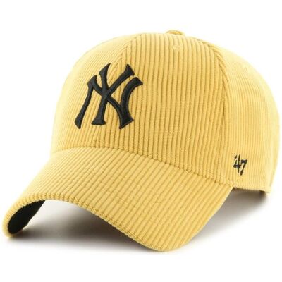 47 Brand, Herren, Cap, New York Yankees Baseball-Cap MLB Thick Cord MVP, Gelb, (One Size) 47 Brand, Herren, Cap, New York Yankees Baseball-Cap MLB Thick Cord MVP, Gelb, (One Size)