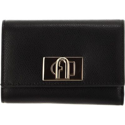 Furla, Damen, Portemonnaie, Furla1927 M COMPACT WALLET Dames Portemonnee - Zwart, Schwarz Furla, Damen, Portemonnaie, Furla1927 M COMPACT WALLET Dames Portemonnee - Zwart, Schwarz