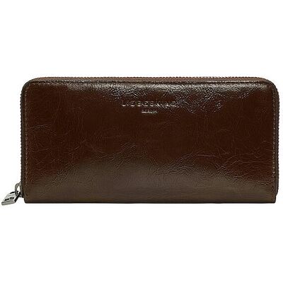 Liebeskind Berlin, Damen, Portemonnaie, Grosses Portemonnaie in Lacklederoptik mit glossy Finish, Braun Liebeskind Berlin, Damen, Portemonnaie, Grosses Portemonnaie in Lacklederoptik mit glossy Finish, Braun