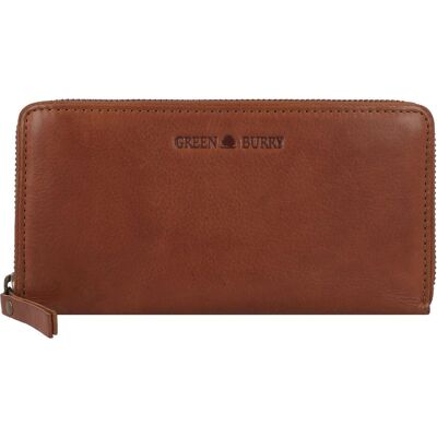 Greenburry, Damen, Portemonnaie, Colombiana Geldbörse RFID Schutz Leder 20 cm, Braun Greenburry, Damen, Portemonnaie, Colombiana Geldbörse RFID Schutz Leder 20 cm, Braun