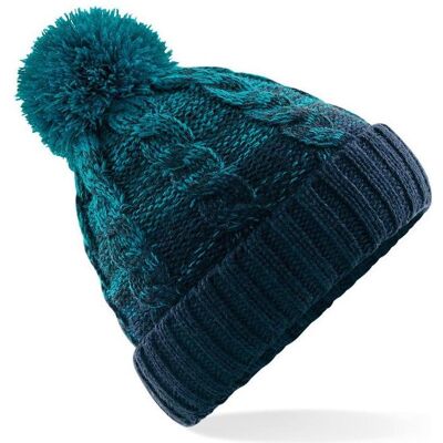 Beechfield, Unisex, Mütze, Ombré Beanie, Mehrfarbig, Türkis, (One Size) Beechfield, Unisex, Mütze, Ombré Beanie, Mehrfarbig, Türkis, (One Size)