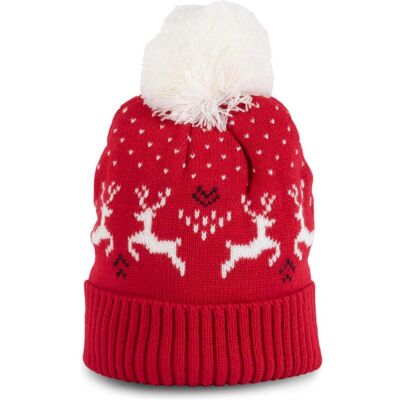 K-up, Unisex, Mütze, Weihnachtsmütze rennes, Rot, Mehrfarbig, (One Size) K-up, Unisex, Mütze, Weihnachtsmütze rennes, Rot, Mehrfarbig, (One Size)