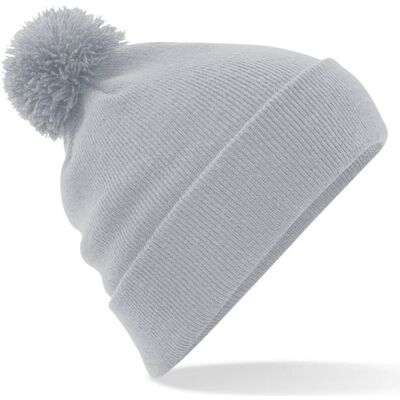 Beechfield, Unisex, Mütze, Original Pom Pom Beanie, Grau, (One Size) Beechfield, Unisex, Mütze, Original Pom Pom Beanie, Grau, (One Size)