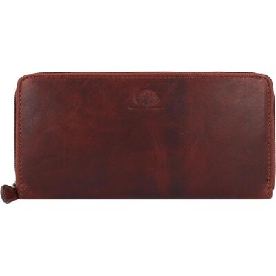 Greenburry, Damen, Portemonnaie, Rugged Geldbörse RFID Schutz Leder 19 cm, Braun Greenburry, Damen, Portemonnaie, Rugged Geldbörse RFID Schutz Leder 19 cm, Braun