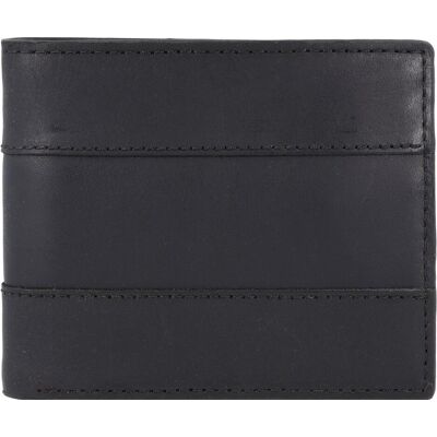 Fossil Herren, Portemonnaie, Everett Geldbörse Leder 12 cm, Schwarz Fossil Herren, Portemonnaie, Everett Geldbörse Leder 12 cm, Schwarz