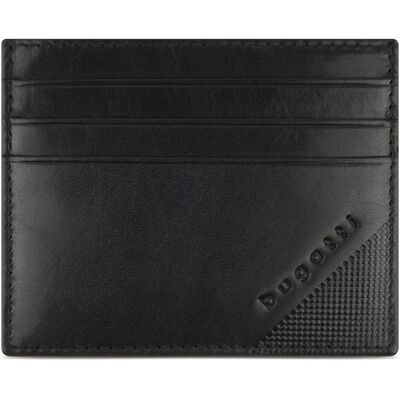Bugatti Herren, Portemonnaie, Nobile Kreditkartenetui RFID Schutz Leder 10 cm, Schwarz Bugatti Herren, Portemonnaie, Nobile Kreditkartenetui RFID Schutz Leder 10 cm, Schwarz