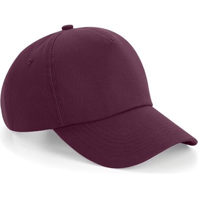 Beechfield, Unisex, Cap, Authentic 5 Panel Cap, Rot, (One Size) Beechfield, Unisex, Cap, Authentic 5 Panel Cap, Rot, (One Size)