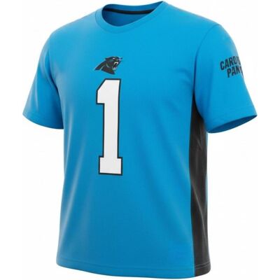 Fanatics, Herren, Shirts, NFL Carolina Panthers #1 Newton T-Shirt Herren, Blau, (L) Fanatics, Herren, Shirts, NFL Carolina Panthers #1 Newton T-Shirt Herren, Blau, (L)