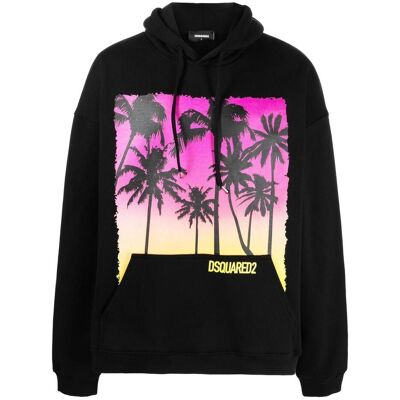 Dsquared2, Herren, Pullover, Sweaters Black, Weiss, (M) Dsquared2, Herren, Pullover, Sweaters Black, Weiss, (M)