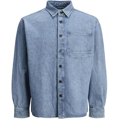 Jack & Jones, Herren, Hemden, Relaxed Fit Overshirt Overshirt, Blau, (XL) Jack & Jones, Herren, Hemden, Relaxed Fit Overshirt Overshirt, Blau, (XL)