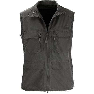 Normani, Herren, Westen, Herren Outdoor Weste „Deer“ - 9677, Grau, (68, 8XL) Normani, Herren, Westen, Herren Outdoor Weste „Deer“ - 9677, Grau, (68, 8XL)