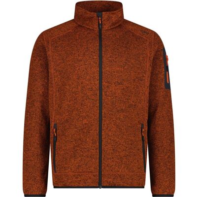 CMP Campagnolo, Herren, Outdoorjacken, Strick Fleece (54, XXL), Braun, Orange, 54, XXL CMP Campagnolo, Herren, Outdoorjacken, Strick Fleece (54, XXL), Braun, Orange, 54, XXL
