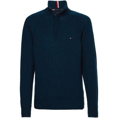 Tommy Hilfiger Herren, Pullover, Troyer, Blau, (M) Tommy Hilfiger Herren, Pullover, Troyer, Blau, (M)