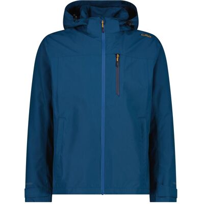CMP Campagnolo, Herren, Regenjacken, Jacket Fix Hood Ripstop, Blau, (4XL, 58) CMP Campagnolo, Herren, Regenjacken, Jacket Fix Hood Ripstop, Blau, (4XL, 58)
