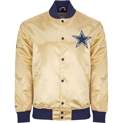 Mitchell & Ness, Herren, Leichte Jacken, M&N Lightweight Satin Jacke - Dallas Cowboys gold - M, Gold, (M) Mitchell & Ness, Herren, Leichte Jacken, M&N Lightweight Satin Jacke - Dallas Cowboys gold - M, Gold, (M)