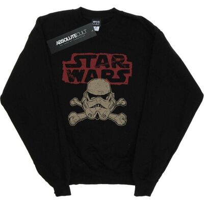 Star Wars, Herren, Pullover, Stormtrooper Skull Logo Sweatshirt, Schwarz, (XL) Star Wars, Herren, Pullover, Stormtrooper Skull Logo Sweatshirt, Schwarz, (XL)