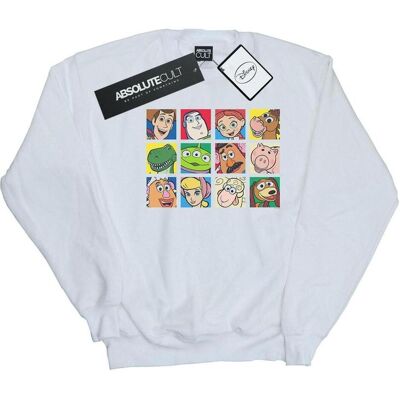 Disney Herren, Pullover, Toy Story Character Squares Sweatshirt, Weiss, (M) Disney Herren, Pullover, Toy Story Character Squares Sweatshirt, Weiss, (M)