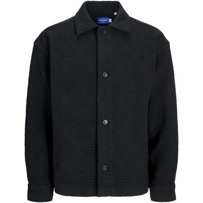 Jack & Jones, Herren, Hemden, Jorgreenpoint Jacquard Overshirt Ls Ln, Schwarz, (XXL) Jack & Jones, Herren, Hemden, Jorgreenpoint Jacquard Overshirt Ls Ln, Schwarz, (XXL)