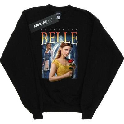 Disney Herren, Pullover, Beauty And The Beast Belle Montage Sweatshirt, Schwarz, (L) Disney Herren, Pullover, Beauty And The Beast Belle Montage Sweatshirt, Schwarz, (L)