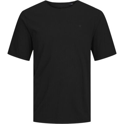 Jack & Jones, Herren, Shirts, Einfarbig Rundhals T-shirt T-shirt, Schwarz, (L) Jack & Jones, Herren, Shirts, Einfarbig Rundhals T-shirt T-shirt, Schwarz, (L)