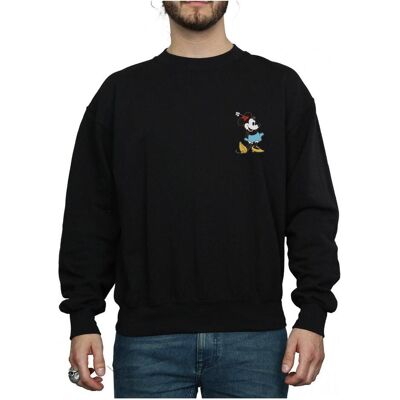 Disney Herren, Pullover, Minnie Mouse Kick Chest Sweatshirt, Schwarz, (L) Disney Herren, Pullover, Minnie Mouse Kick Chest Sweatshirt, Schwarz, (L)