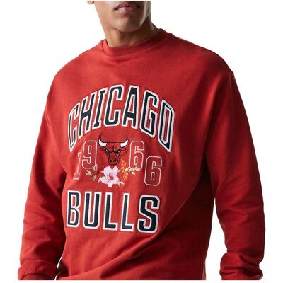 New Era, Herren, Pullover, Oversize NBA Pullover - FLORAL Chicago Bulls rot XL, Rot, (XL) New Era, Herren, Pullover, Oversize NBA Pullover - FLORAL Chicago Bulls rot XL, Rot, (XL)