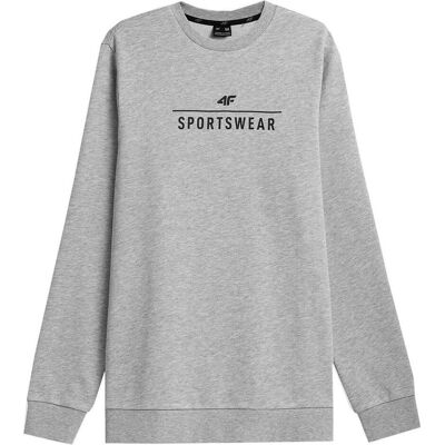 4F, Herren, Pullover, Herren Sweatshirt M692 cool hellgrau melange 4FAW23TSWSM692 27M M, Grau, (M) 4F, Herren, Pullover, Herren Sweatshirt M692 cool hellgrau melange 4FAW23TSWSM692 27M M, Grau, (M)