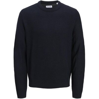 Jack & Jones, Herren, Pullover, Einfarbig Strickpullover Strickpullover, Blau, (S) Jack & Jones, Herren, Pullover, Einfarbig Strickpullover Strickpullover, Blau, (S)