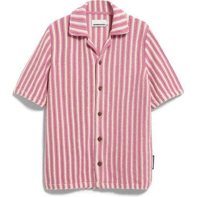 Armedangels, Herren, Shirts, Striped Knit Cardigan, Rosa, (L) Armedangels, Herren, Shirts, Striped Knit Cardigan, Rosa, (L)