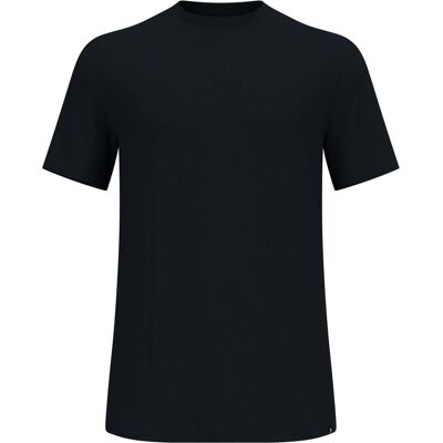Odlo, Herren, Funktionsshirt, Merino Tencel Plain T-Shirt Crew Neck S/S (M), Schwarz, Grau, M Odlo, Herren, Funktionsshirt, Merino Tencel Plain T-Shirt Crew Neck S/S (M), Schwarz, Grau, M