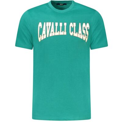 Cavalli Class, Herren, Shirts, Verde Cotton Men T-Shirt, Grün, (L) Cavalli Class, Herren, Shirts, Verde Cotton Men T-Shirt, Grün, (L)