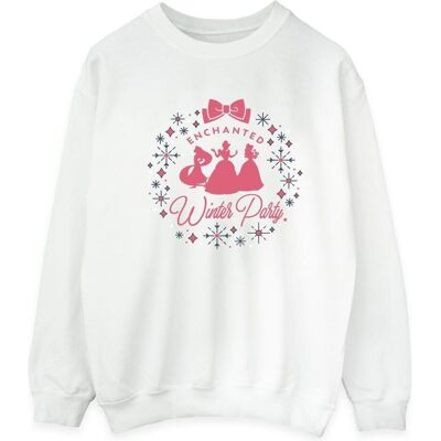 Disney Herren, Pullover, Princess Winter Party Sweatshirt, Weiss, (L) Disney Herren, Pullover, Princess Winter Party Sweatshirt, Weiss, (L)