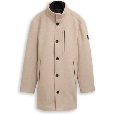 Tom Tailor, Herren, Mäntel, Mantel 2-in-1, Beige, Braun Tom Tailor, Herren, Mäntel, Mantel 2-in-1, Beige, Braun
