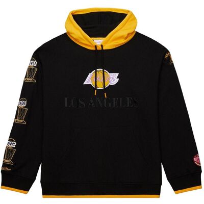 Mitchell & Ness, Herren, Pullover, Fleece Hoody ORIGINS Los Angeles Lakers - L, Schwarz, (L) Mitchell & Ness, Herren, Pullover, Fleece Hoody ORIGINS Los Angeles Lakers - L, Schwarz, (L)