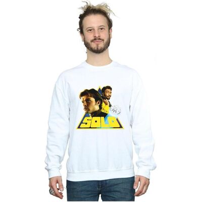 Star Wars, Herren, Pullover, Solo Retro Triangle Sweatshirt, Weiss, (XL) Star Wars, Herren, Pullover, Solo Retro Triangle Sweatshirt, Weiss, (XL)