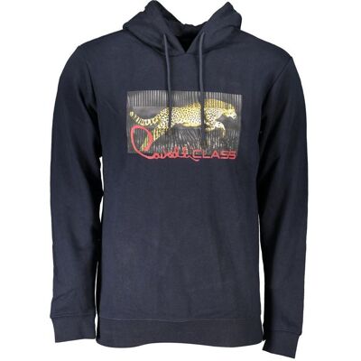 Cavalli Class, Herren, Pullover, Blue Cotton Men Sweatshirt, Blau, (XXL) Cavalli Class, Herren, Pullover, Blue Cotton Men Sweatshirt, Blau, (XXL)