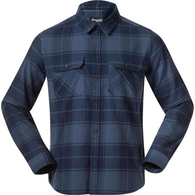 Bergans, Herren, Hemden, Nordmarka Flannel, Blau, (L) Bergans, Herren, Hemden, Nordmarka Flannel, Blau, (L)