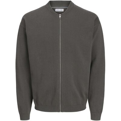 Jack & Jones, Herren, Pullover, Einfarbig Strickjacke Strickjacke, Grau, (S) Jack & Jones, Herren, Pullover, Einfarbig Strickjacke Strickjacke, Grau, (S)