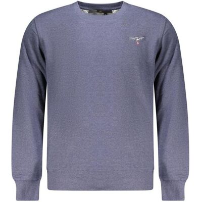 Accademia Militare, Herren, Pullover, Blauer Baumwollpullover für Männer, Blau, (L) Accademia Militare, Herren, Pullover, Blauer Baumwollpullover für Männer, Blau, (L)