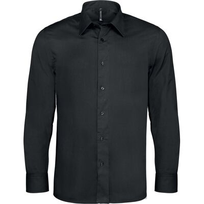 Kariban, Herren, Hemden, Baumwoll-Elasthan-Hemd, Schwarz, (XXL) Kariban, Herren, Hemden, Baumwoll-Elasthan-Hemd, Schwarz, (XXL)