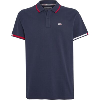 Tommy Jeans Marine Bio-Baumwolle Poloshirt - Poloshirt Tommy Jeans Marine Bio-Baumwolle Poloshirt - Poloshirt